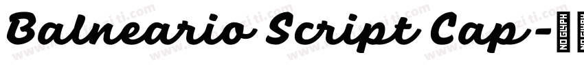 Balneario Script Cap字体转换